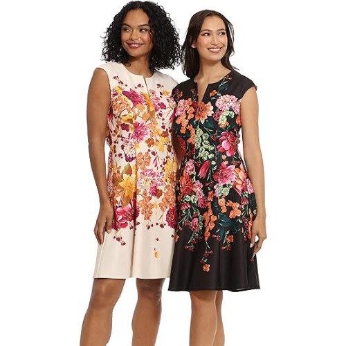 London-Times-Clothing-Fit-Flare-Dresses